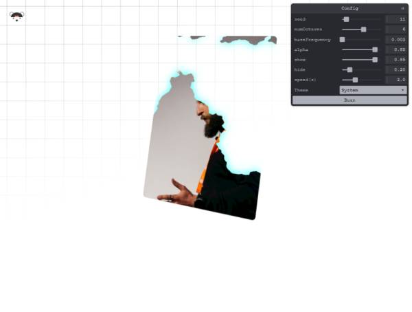 图片灼烧svg特效动画素材