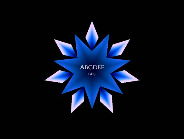 蓝色花型icon图标logo设计