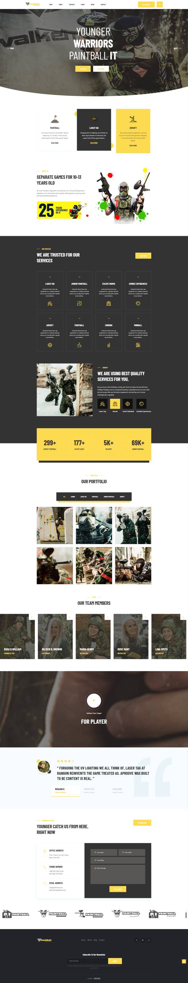 基地活動策劃網頁模板下載