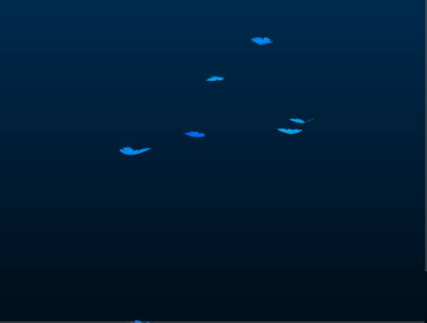 藍色蝴蝶動畫飛舞背景素材