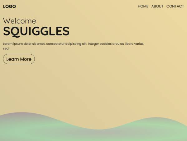 樸素漫畫動態波浪背景素材