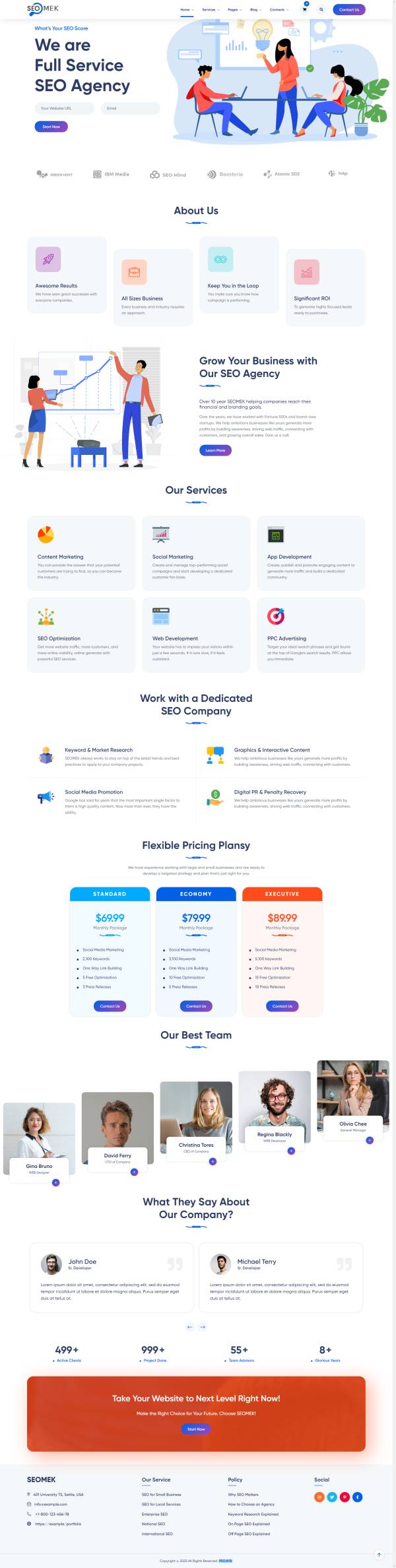 響應式seo營銷推廣公司網站案例下載