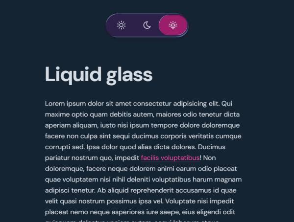 液態(tài)玻璃切換按鈕樣式設(shè)計(jì)素材