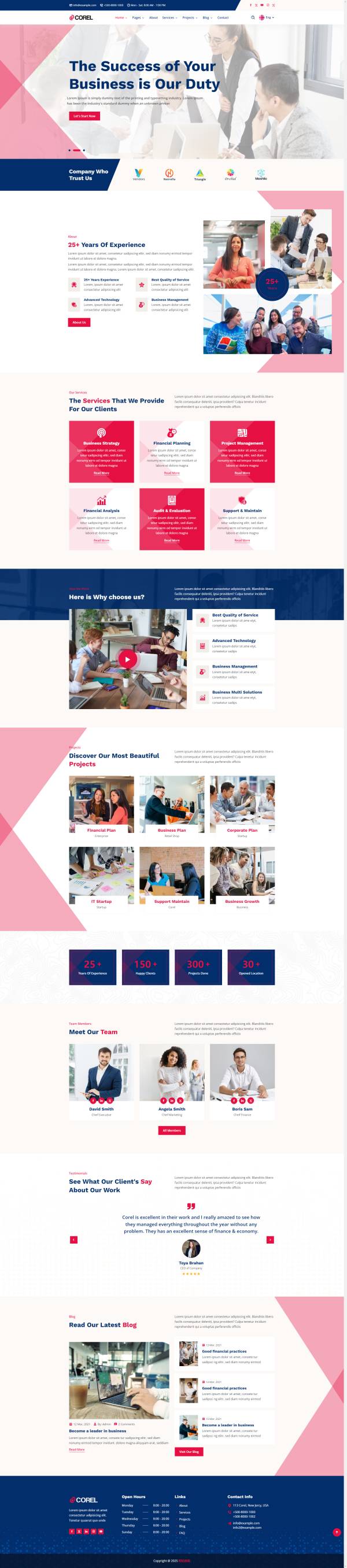 通用響應式管理咨詢類公司網站開發