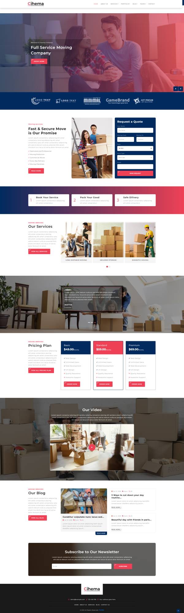物業服務搬家公司平臺網站模板