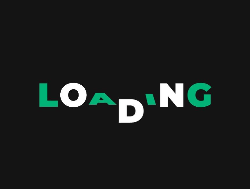 loading文字翻转效果加载动画设计下载