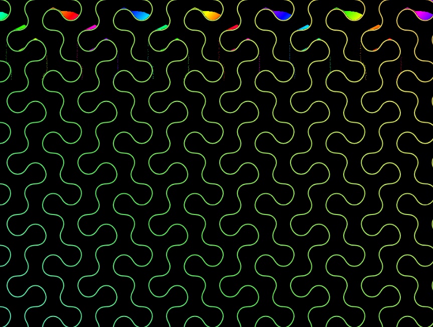 稀奇波浪线沙粒动画设计素材