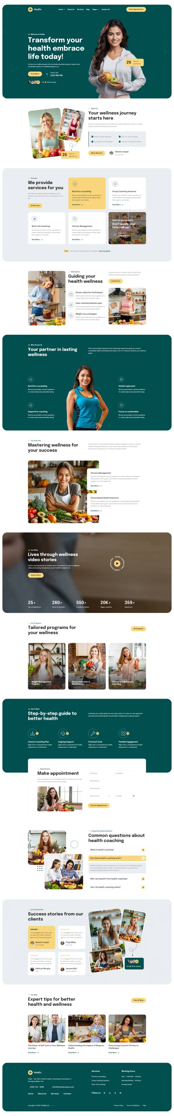 健康養(yǎng)生服務(wù)平臺(tái)網(wǎng)站html模板案例