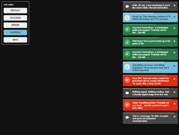 個(gè)性化通知模塊動(dòng)畫特效下載