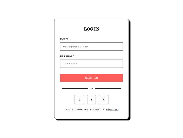 登錄表單立體陰影效果頁面html必備
