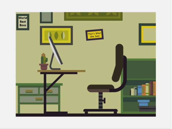 辦公室css插圖片代碼扁平插畫素材