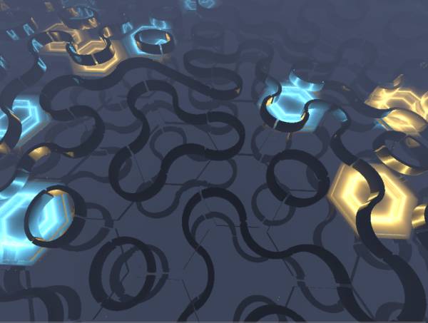 霓虹六邊形動態背景動態gif素材必備