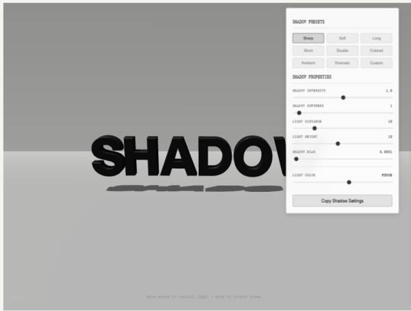 在線文字陰影樣式陰影生成器下載