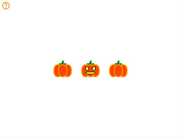 猜測類南瓜元素設計的游戲模板