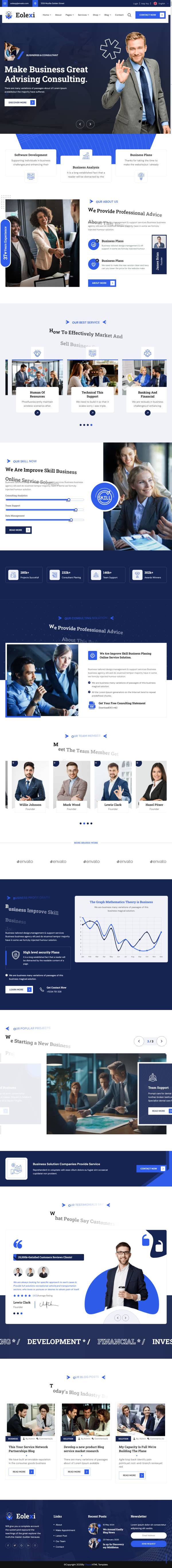 會計咨詢服務咨詢門戶類網站模板