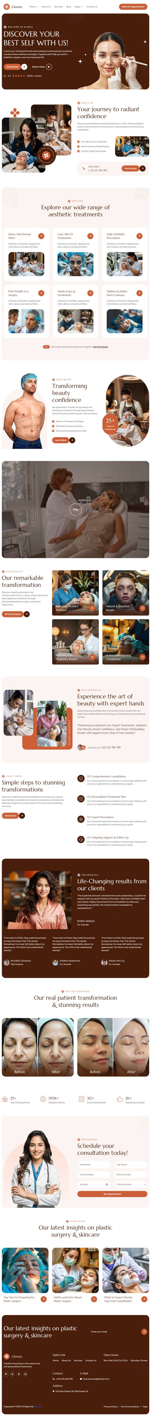 醫美整形醫院網頁設計模板