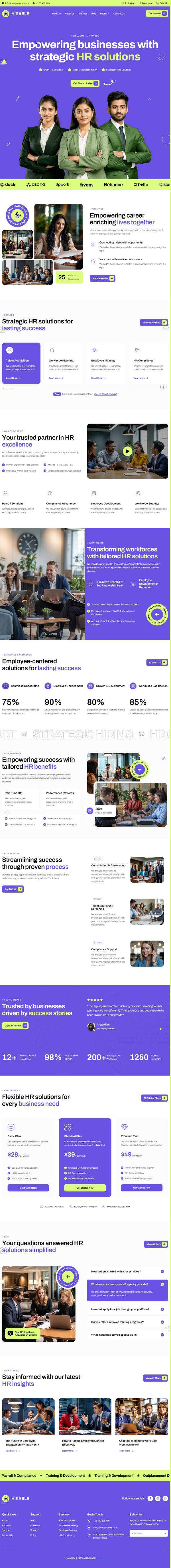 獵頭人才招聘網站官網網頁html模板