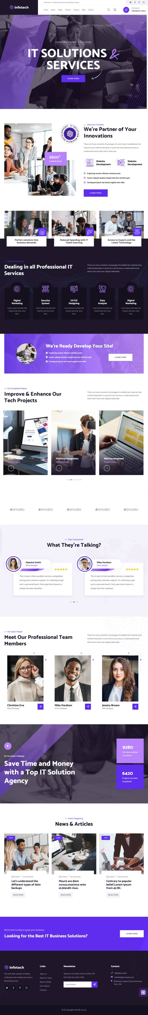 運維it服務門戶網站模板