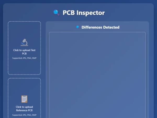 藍色pcb視覺檢查圖模板制作