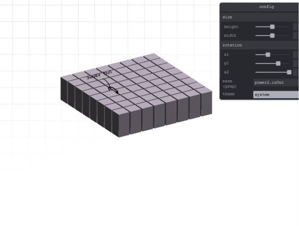 3d網(wǎng)格css懸停效果模型下載