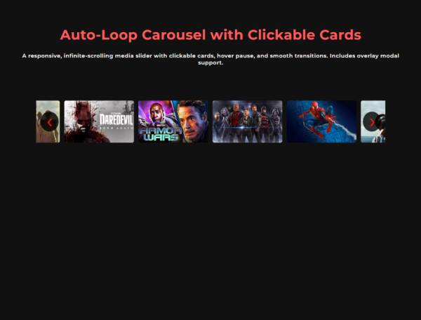 滑動循環幻燈片放映卡片設計素材