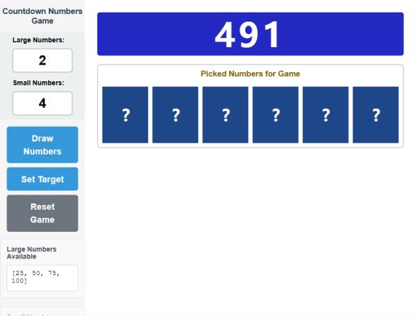 數字游戲倒計時動畫在線玩免費模板