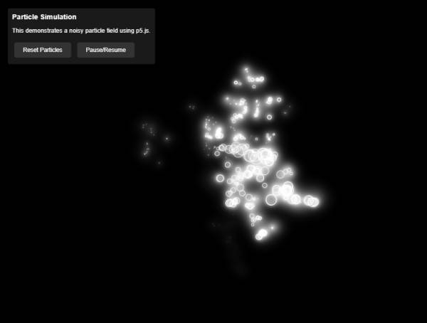 粒子p5.js動畫模擬器小游戲案例