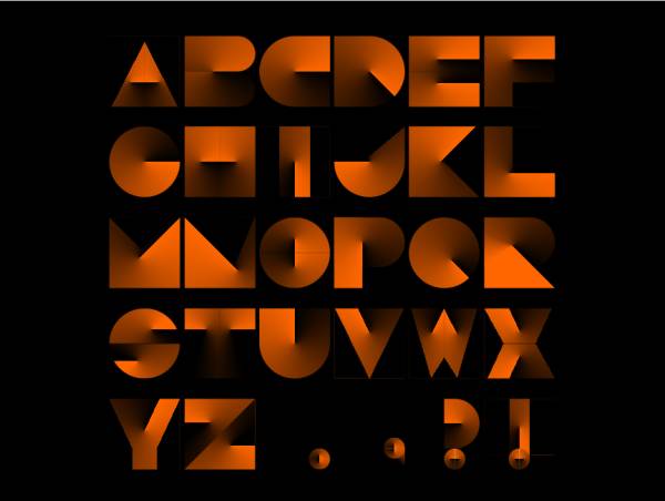 橘色英文字母css字母大寫(xiě)插圖