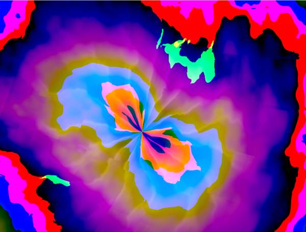 多彩光暈漩渦動態渲染圖素材
