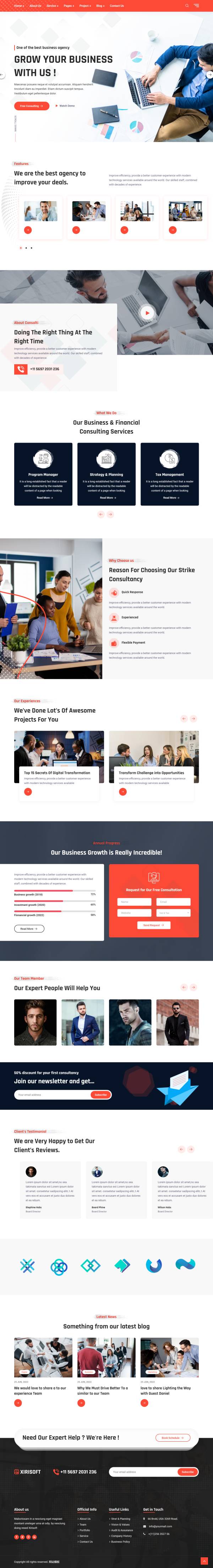 精致html商業(yè)顧問公司網(wǎng)頁制作