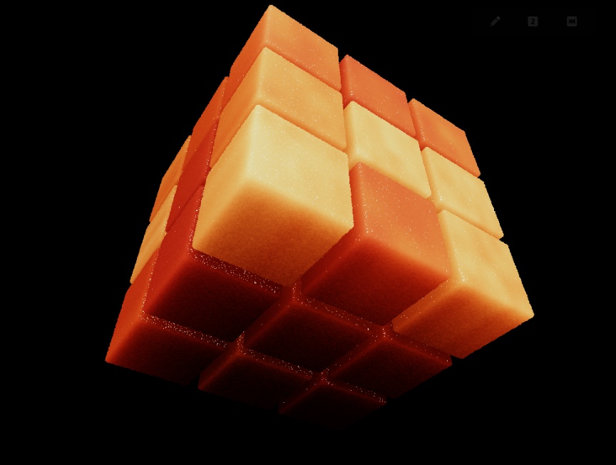 立方體動態(tài)散射效應(yīng)3D旋轉(zhuǎn)模板