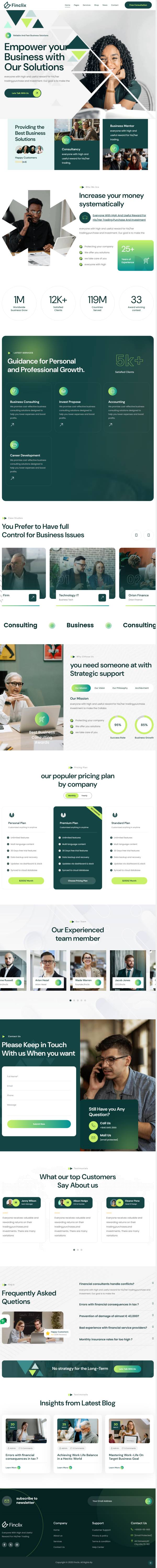 財(cái)務(wù)咨詢公司咨詢門戶類網(wǎng)站模板