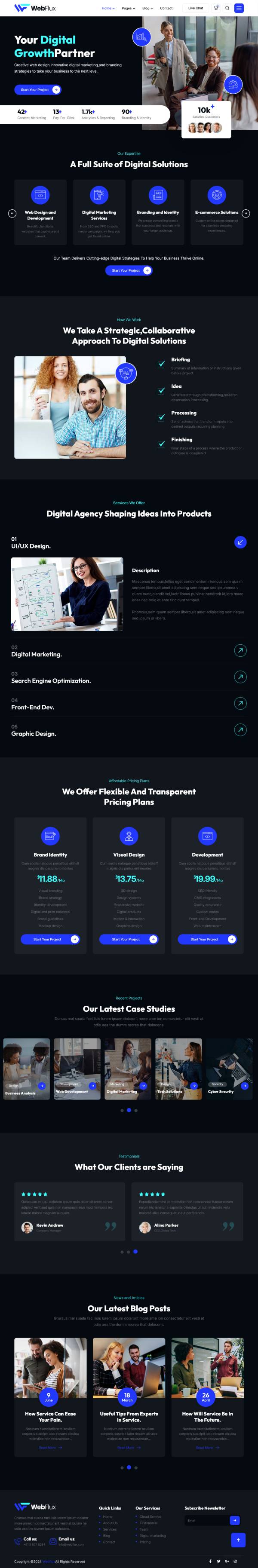 html創業公司網站設計網頁制作