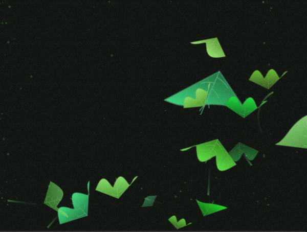 綠色粒子常青藤系列動畫素材