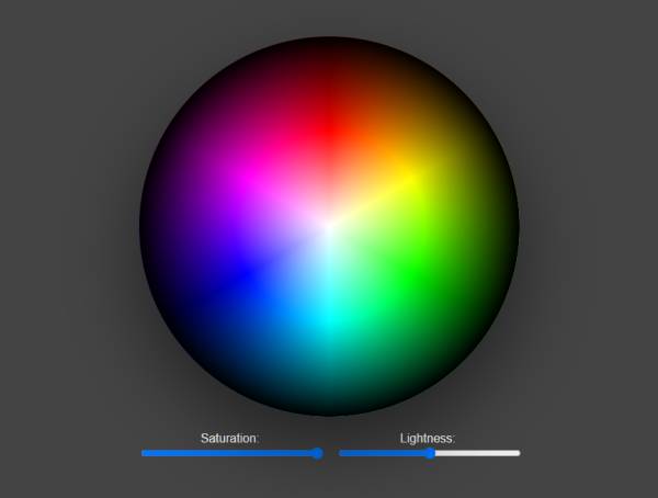 錐形漸變顏色選取器css模板