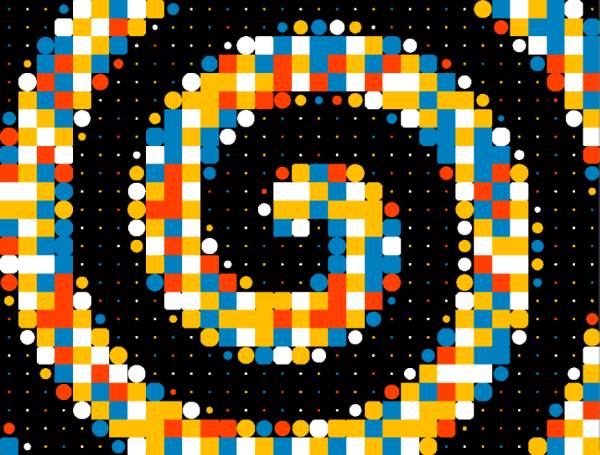 旋渦幾何蛇形圖案動(dòng)態(tài)圖片素材