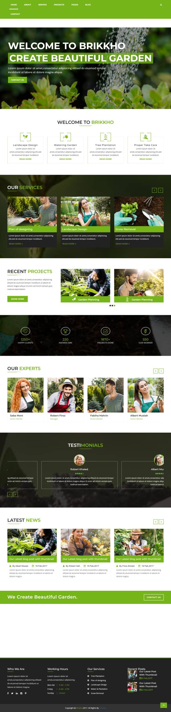 html景觀園藝基地網(wǎng)頁(yè)制作模板