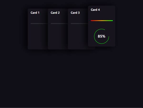 卡片js卡片式輪播懸停動畫素材