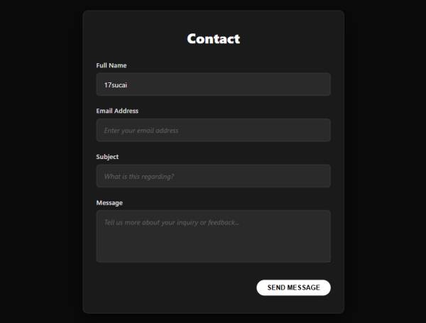 暗黑發光表單聯動設計