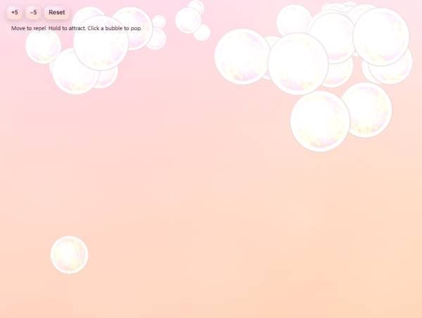 泡泡小游戲氣泡生成模擬在線玩模板