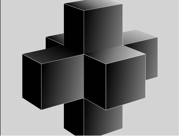十字架立方體3d圖旋轉(zhuǎn)動圖素材