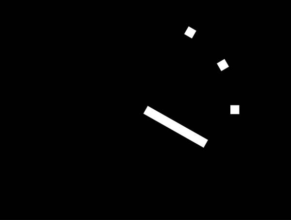 黑白加載時(shí)鐘鐘表顯示