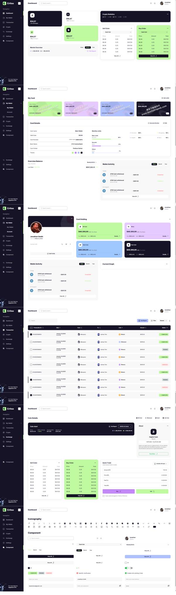 金融專業投資在線管理平臺網站模板