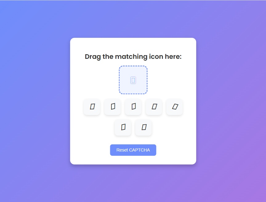 驗證碼圖標隨意拖動圖標識別模板