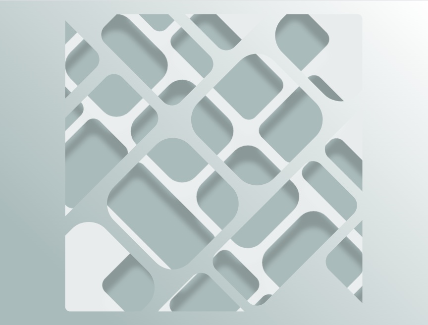 重疊剪紙簡單網(wǎng)狀素材