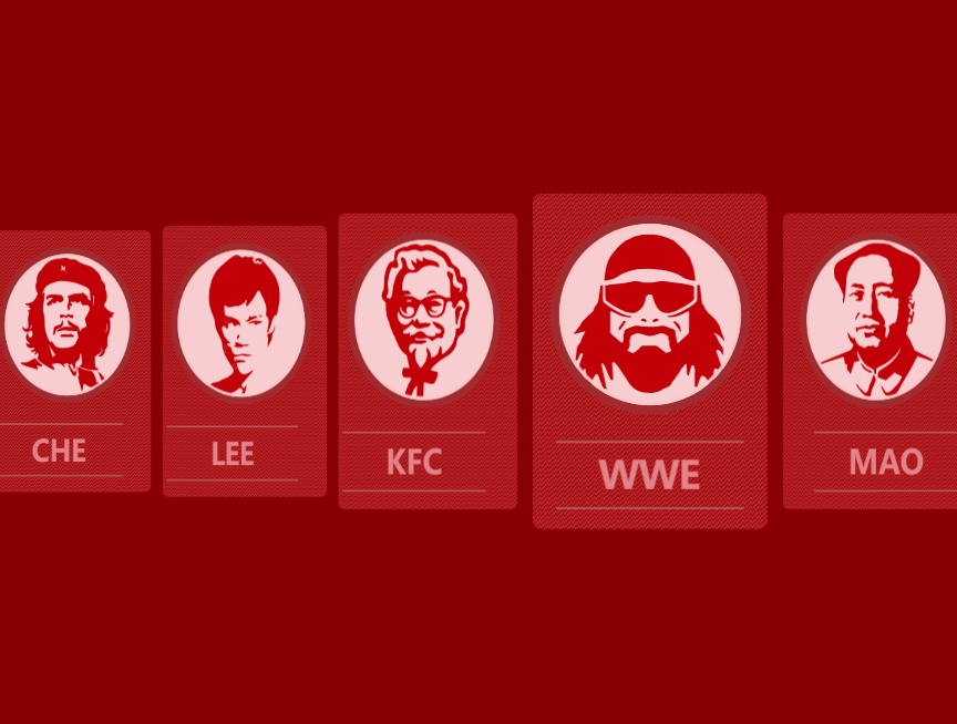 红色波浪卡片悬停动画前端