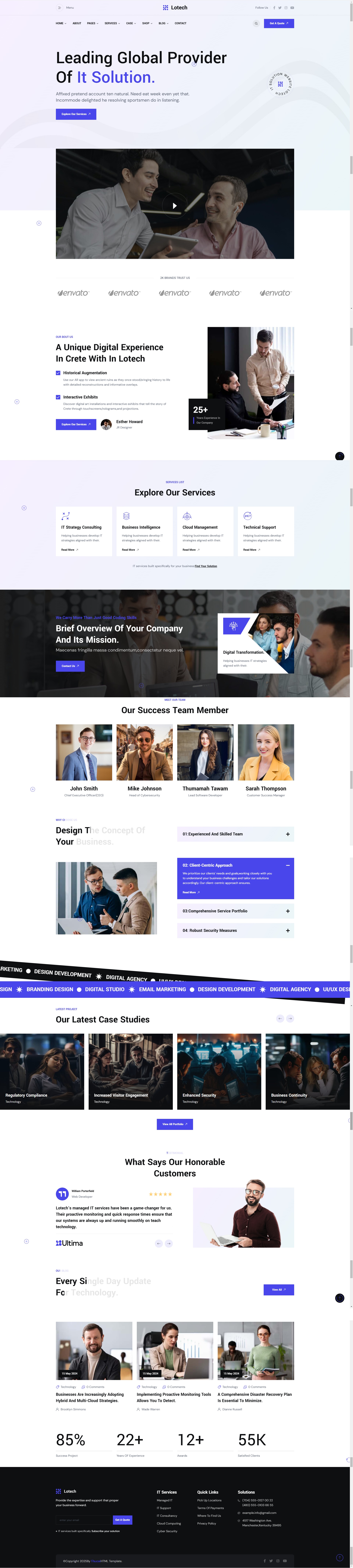 bootstrap软件公司网站框架模板