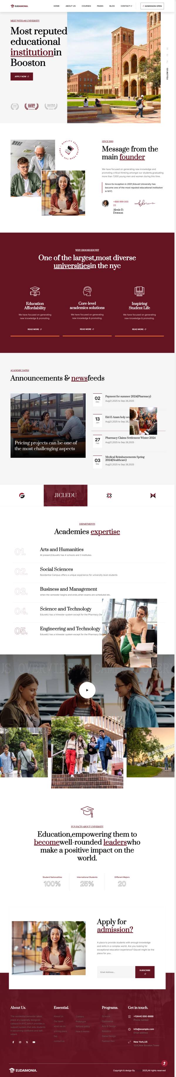 html校园网服务平台网页制作模板