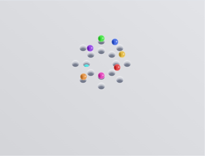 趣味弹珠3D循环动画