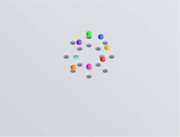 趣味弹珠3D循环动画